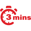 3 minutes