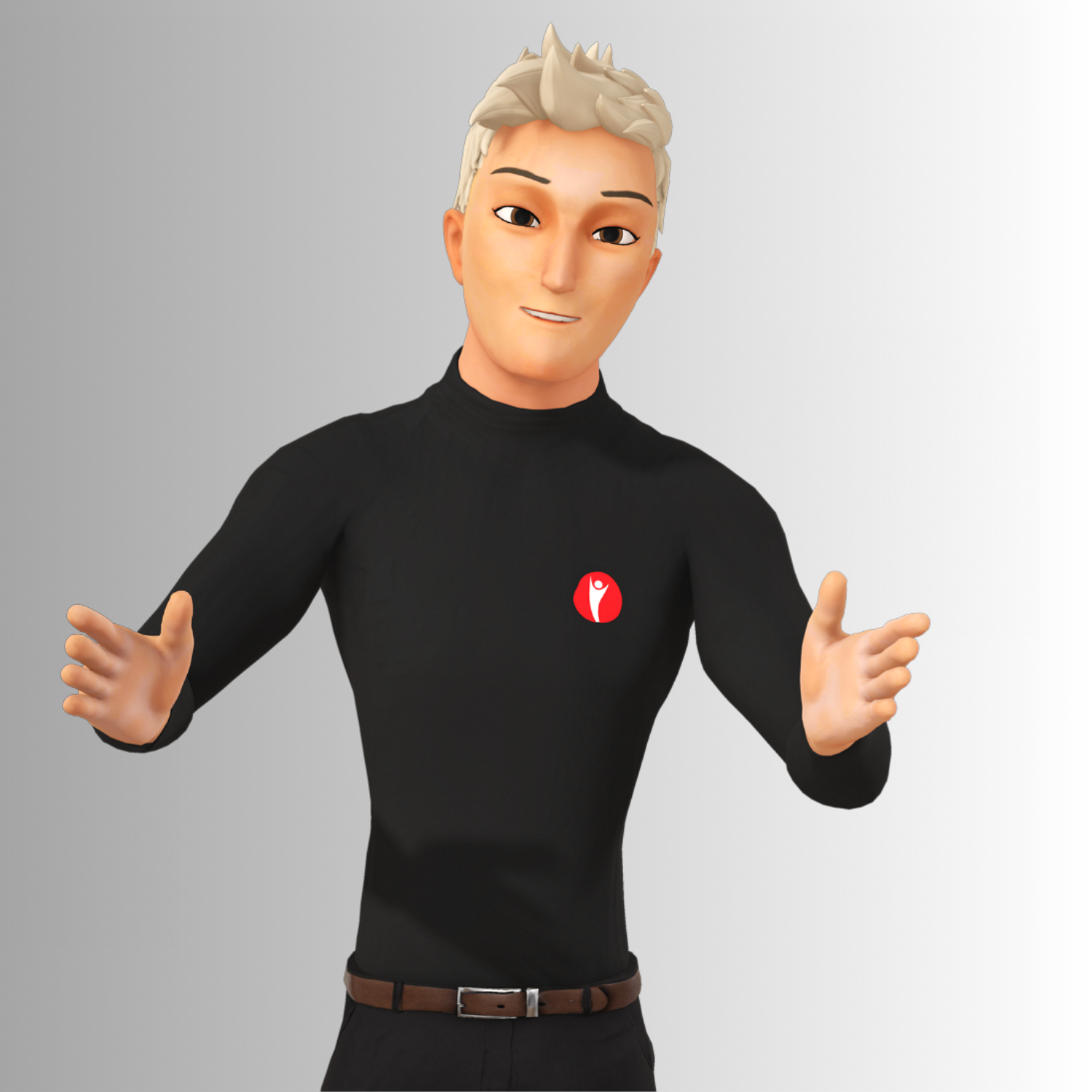 Eric blond gesturing