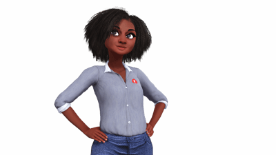 Tia hands on hips_transparent background Tia hands on hips_transparent background