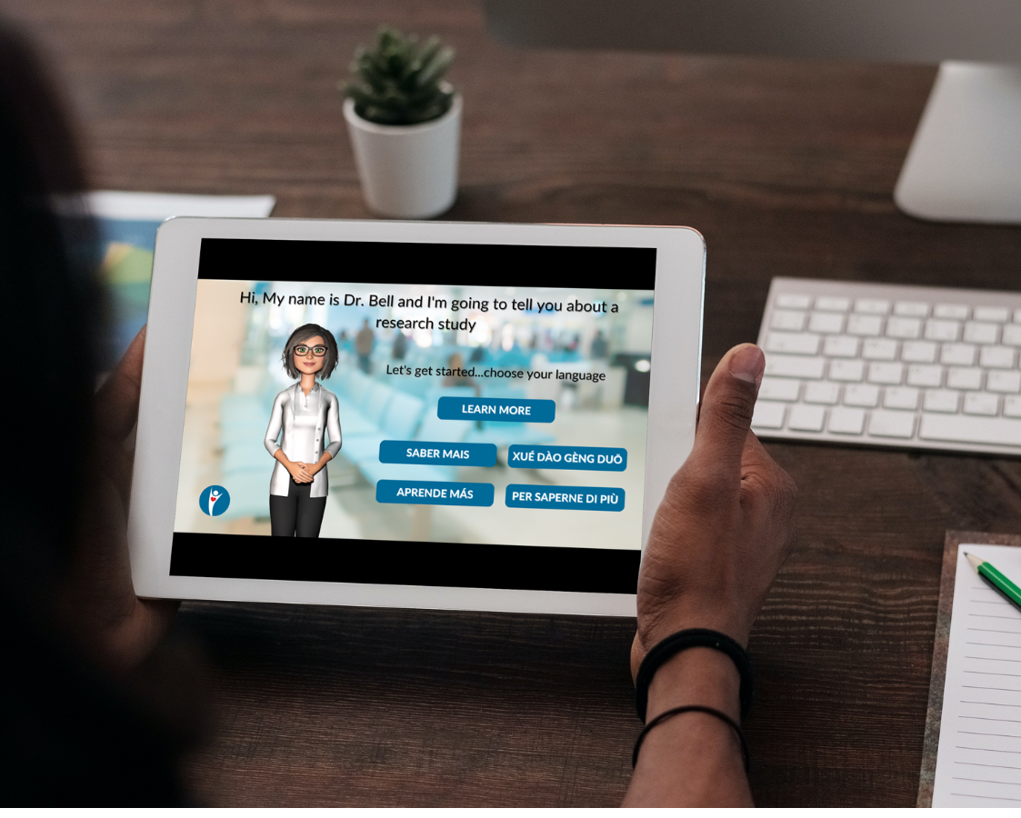 iHealthAssist Dr Bell assists with clinical trial consent