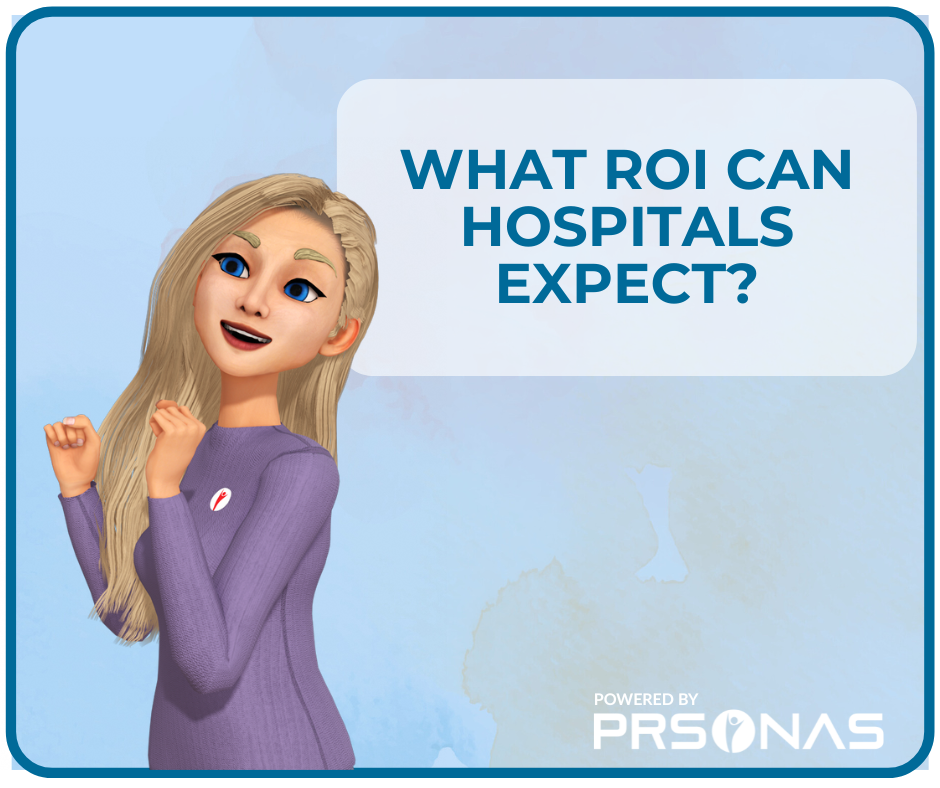 What ROI Can Hospitals Expect image with AI Avatar smiling