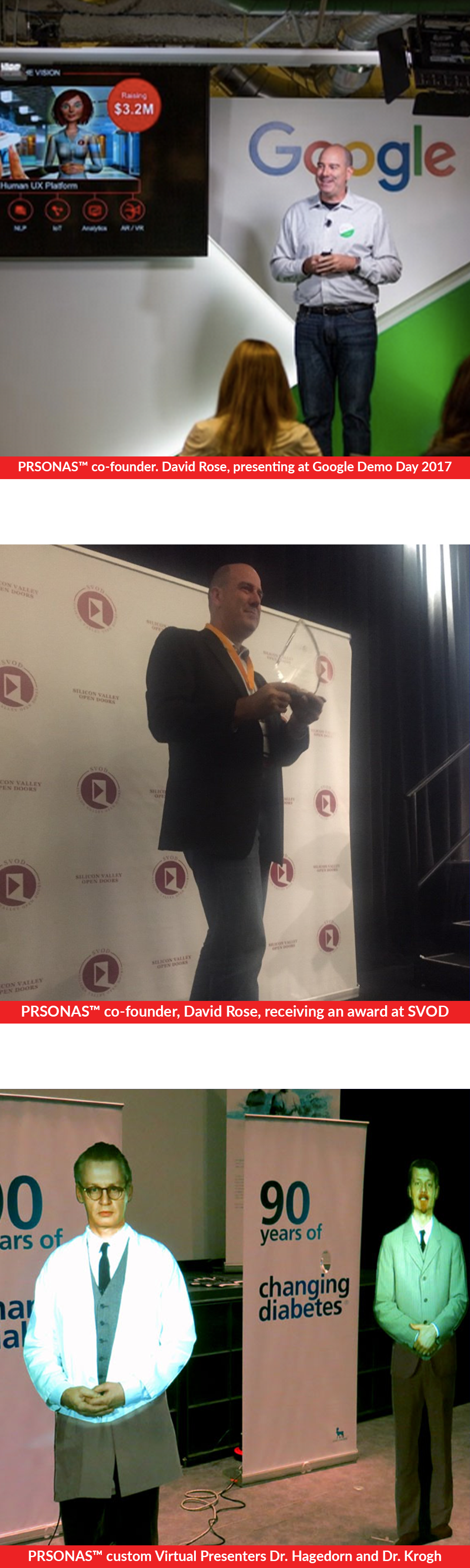 david rose google svod and novo website red caption with text