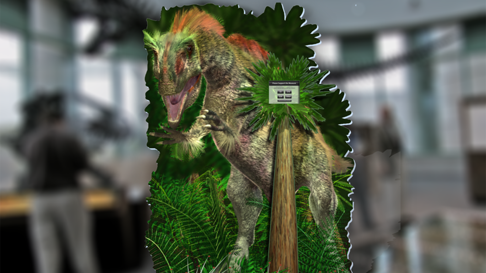 prsonas hologram of a dinosaur that can speak