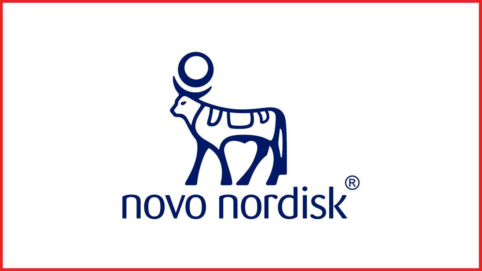 novo nordisk logo with red border